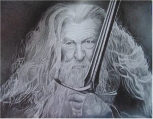 Gandalf Pencil Portrait